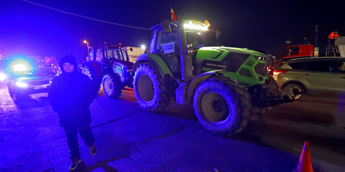 Na trzeciej już granicy Rumunii z Ukrainą stoją blokady rolników