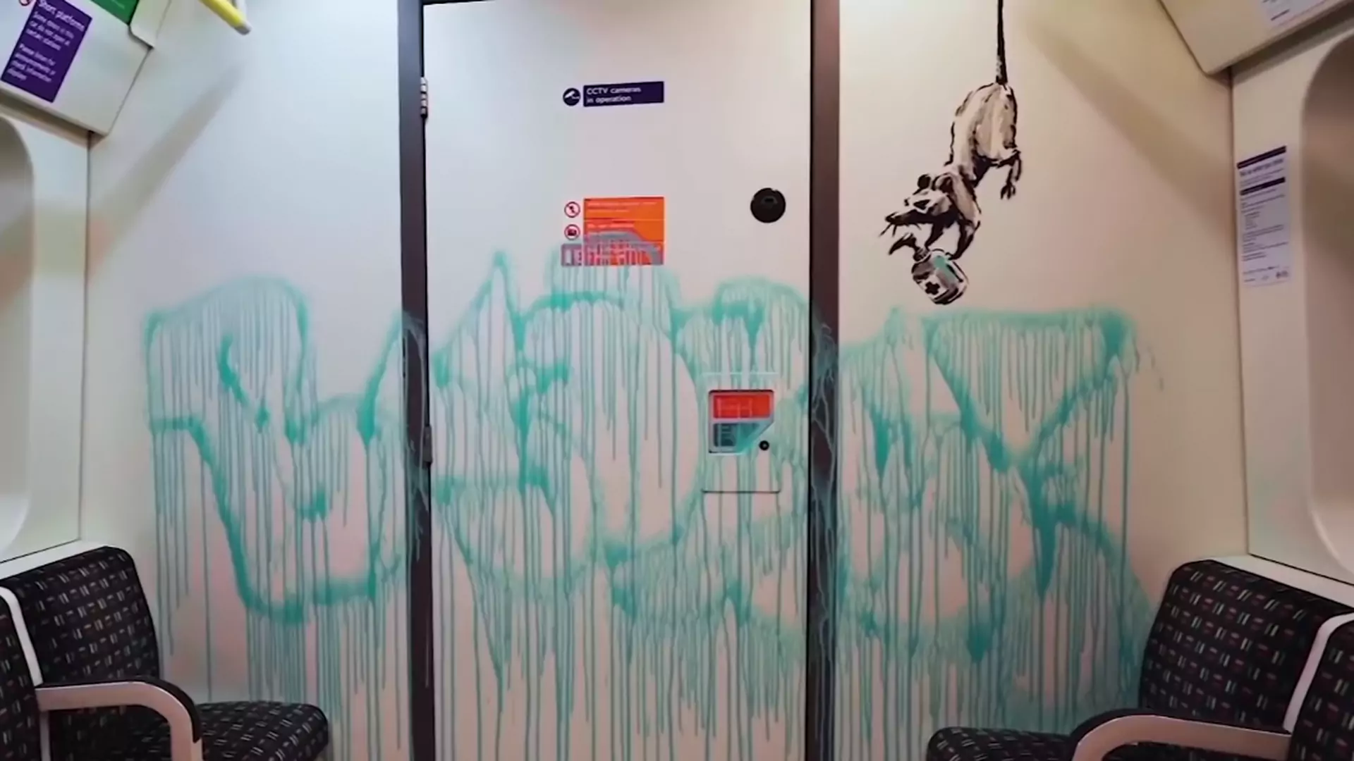 Nowa praca Banksy'ego zmazana przez przypadek. Metro chce dać artyście drugą szansę