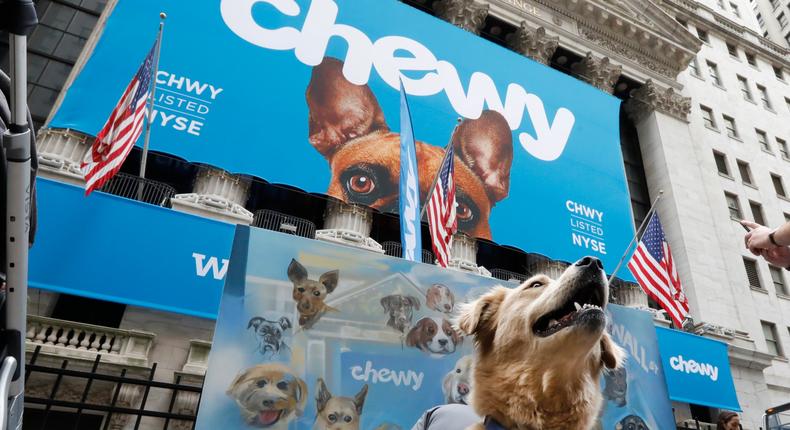 chewy dog nyse