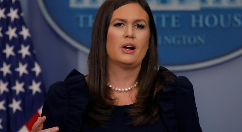 Sarah Huckabee Sanders.