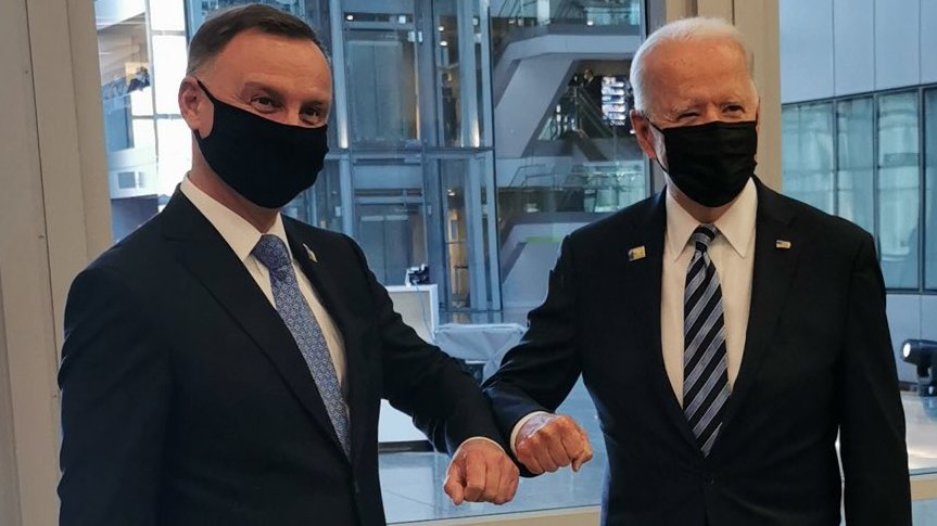 Andrzej Duda i Joe Biden