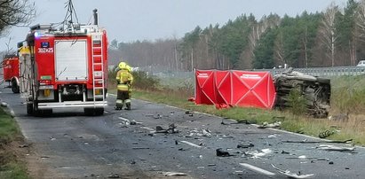 Koszmarny wypadek pod Gorzowem. 60-latek nie miał szans, zginął na miejscu. Zdjęcia przerażają