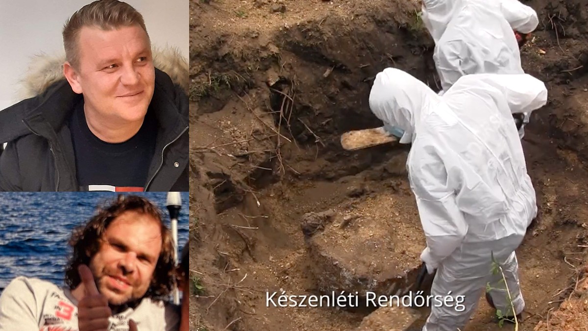 Norbert Kosťov a obeť Štefan Jóba, policajti vykopávajú jeho pozostatky