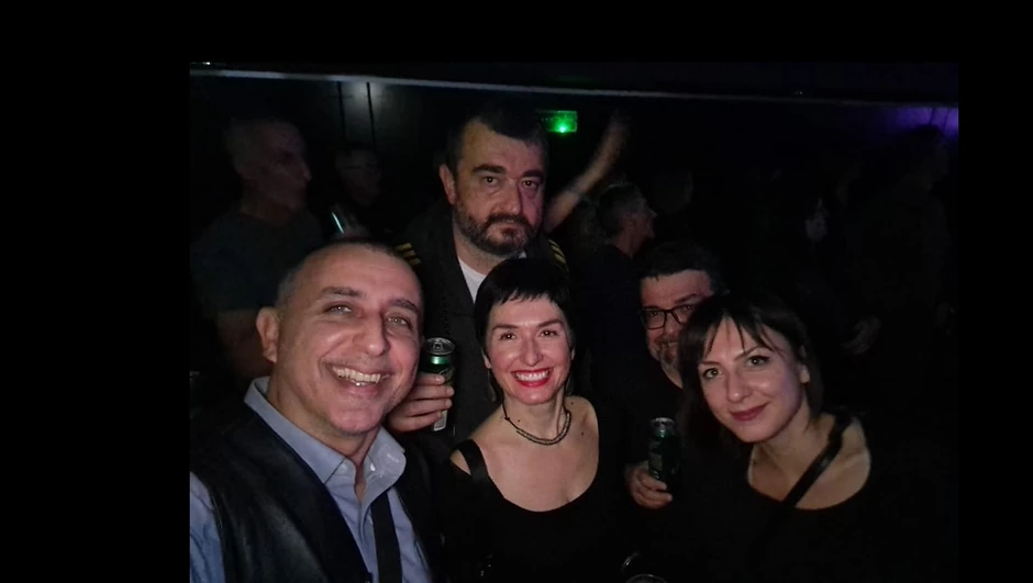 Milorad Milinković sa partnerkom Vesnom Milić i prijateljima