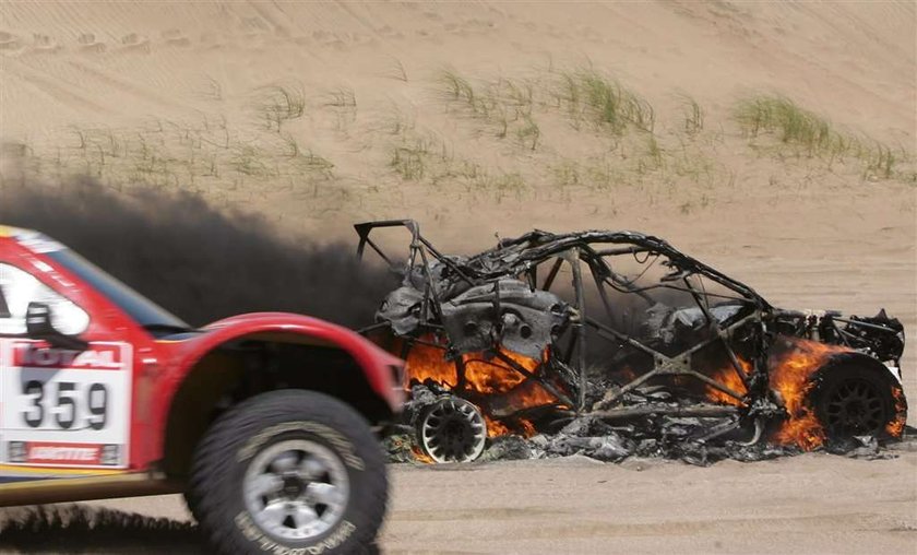 Motocyklista Bruno da Costa miał poważny wypadek na trasie Rajdu Dakar