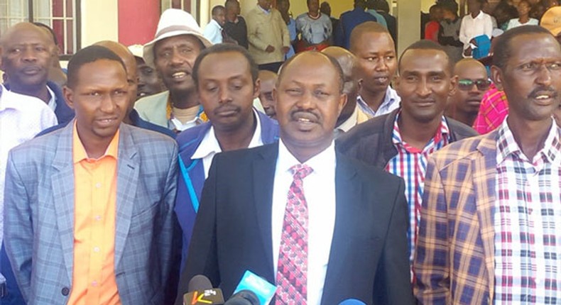 Samburu Deputy Governor Julius Leseeto (centre) at a past event