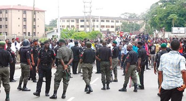 Riot in Lagos.