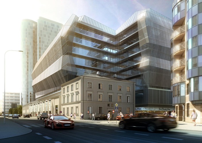 W kompleksie na trzech kondygnacjach podziemnych będzie zlokalizowany parking oferujący około 770 miejsc postojowych, a także dedykowany parking dla około 190rowerów, w tym nowoczesny, pierwszy w Polsce, automatyczny podziemny parking.