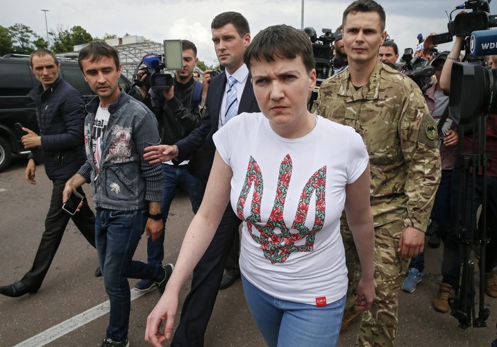 Nadia Sawczenko po powrocie do Kijowa