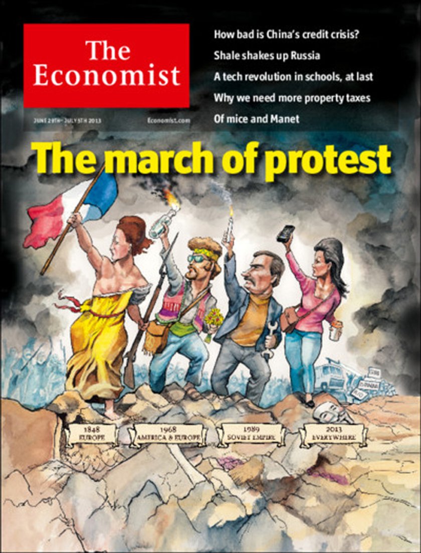 Były prezydent Lech Wałęsa na okładce The Economist