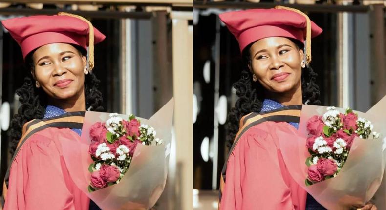 Determined hotel cleaner graduates with PhD from her scanty savings