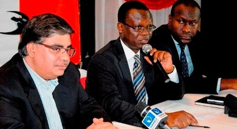 SWIFT MD, Charles Anudu (middle), at the acquisition of Direct @ PC recently