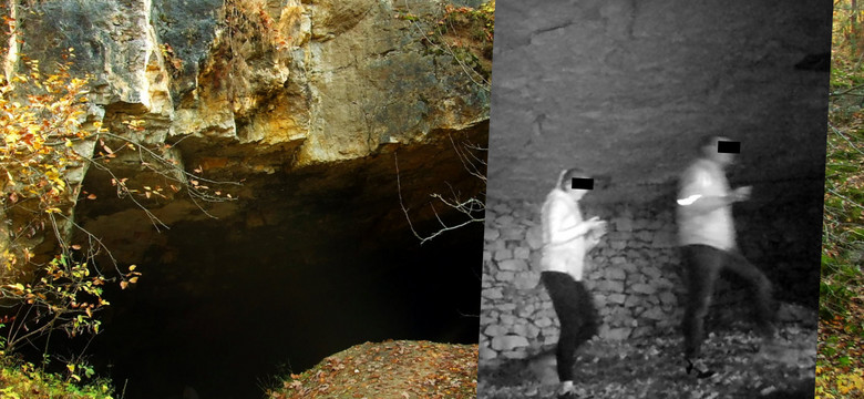 Turyści mimo zakazu wchodzą do jaskini na terenie rezerwatu