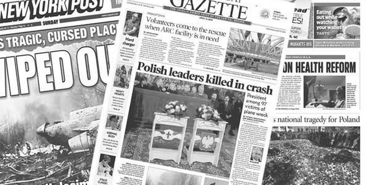 gazety, Lech Kaczyński, katastrofa, śmierć prezydenta, Smoleńsk, Katyń