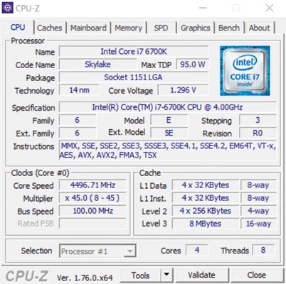 4,5 zamiast 4 GHz: Core i7-6700K z taktowaniem wyższym o dwanaście procent osiągnął tylko trzyprocentowy wzrost wydajności.