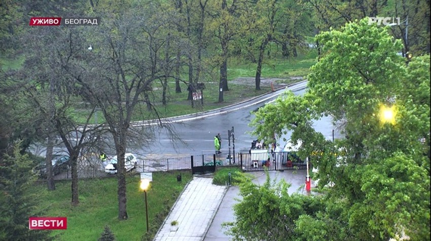 Blokada ispred RTS u Košutnjaku