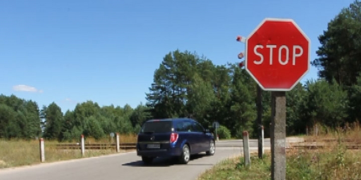 Białystok. Wypadek na przejeździe kolejowym. Przejazd kolejowy