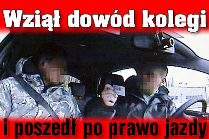 Wziął dowód kolegi i poszedł po prawo jazdy