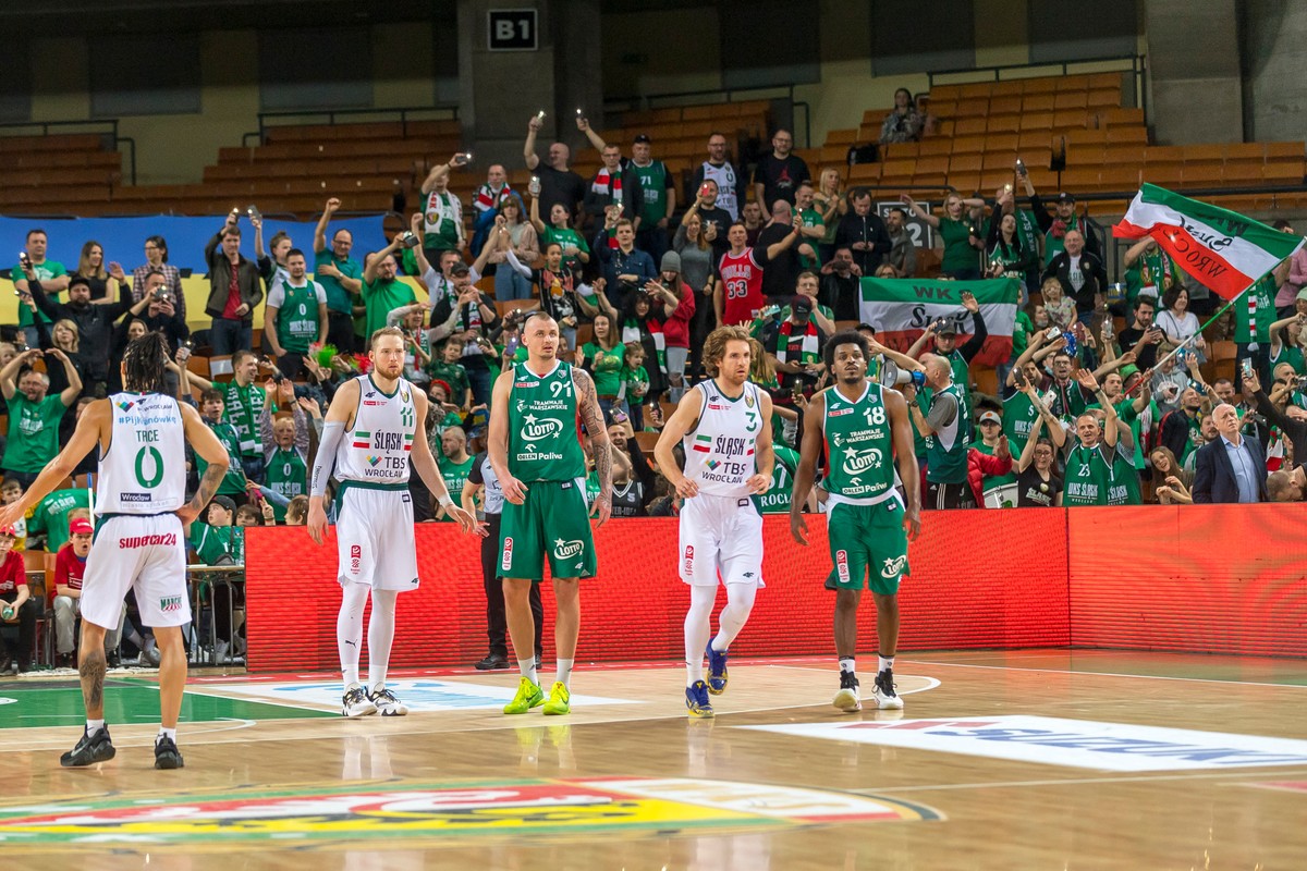 Koszykarze Legii Warszawa i Śląska Wrocław