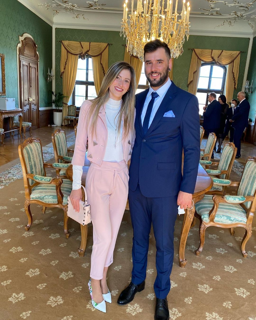 Brat Petry Vlhovej Boris Vlha s manželkou Simonou.
