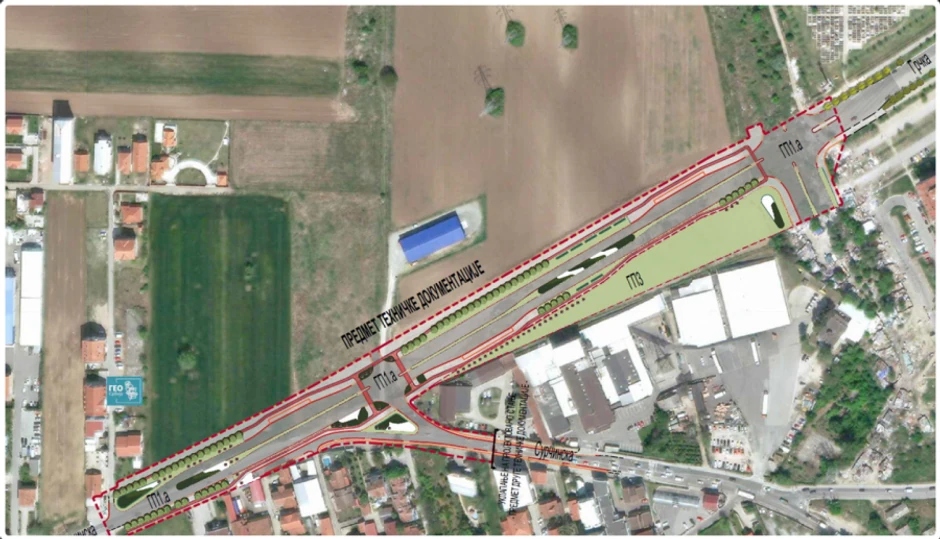 Spajanje Surčinske i Grčke ulice u Beogradu