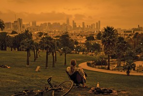 ON THE HORIZON Hazefrom wildfire smoke over SanFrancisco, September 2020