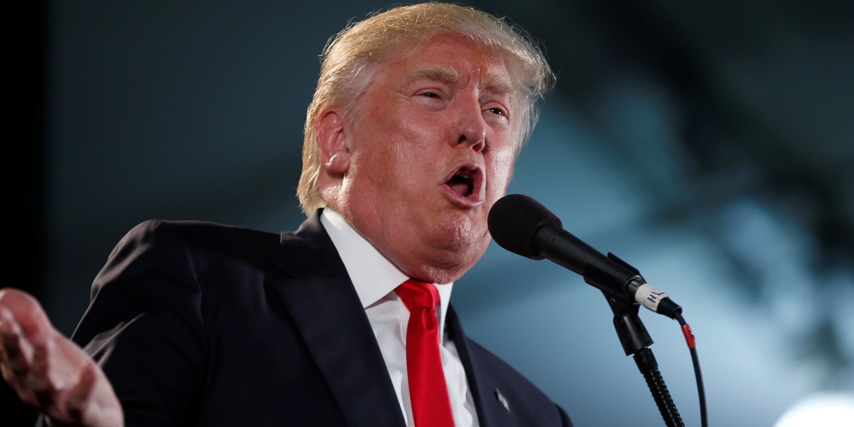 US Republican presidential candidate Trump at a campaign rally in San Jose, California, on June 2.