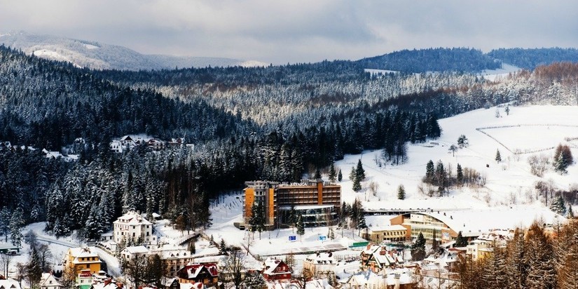 Hotel Krynica - zimą