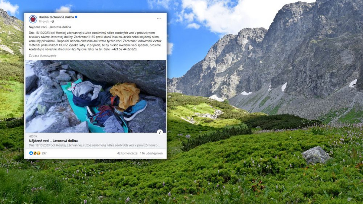W Tatrach znaleziono ubrania. Od kilku dni nikt się nie zgłosił