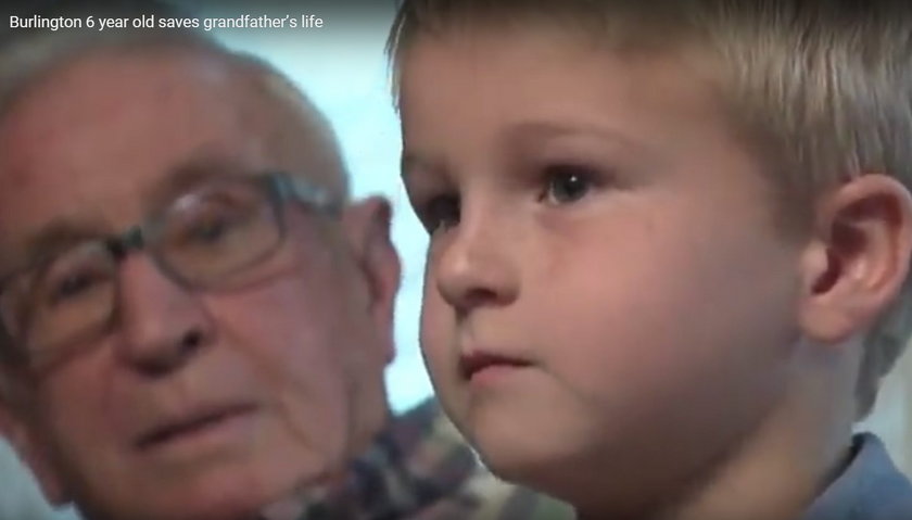 Bohaterski 6-latek uratował życie dziadkowi 