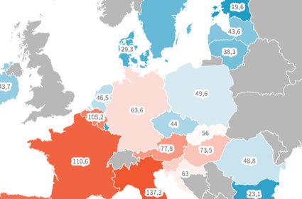 Mapa zadłużenia Europy. Polska wchodzi na złą drogę