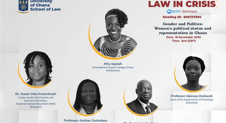 UG law in crisis panel calls for urgent need to address female underrepresentation in politics