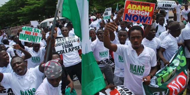 ASUU Strike: Nigerian students threaten to shut down ministry of education, labour.