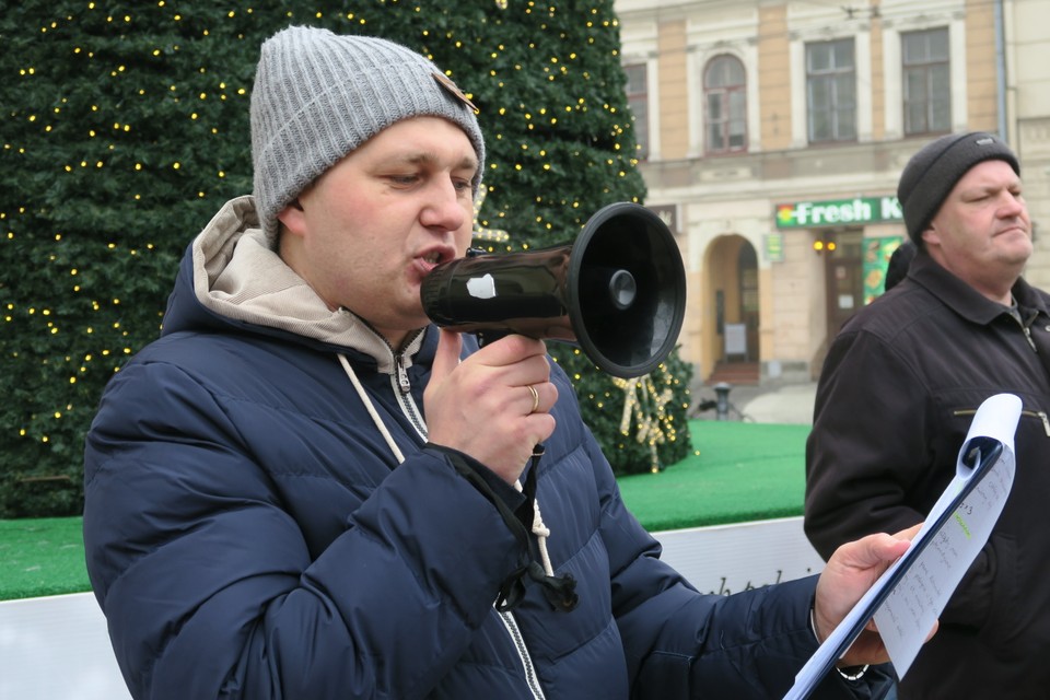 Protest listonoszy w Lublinie