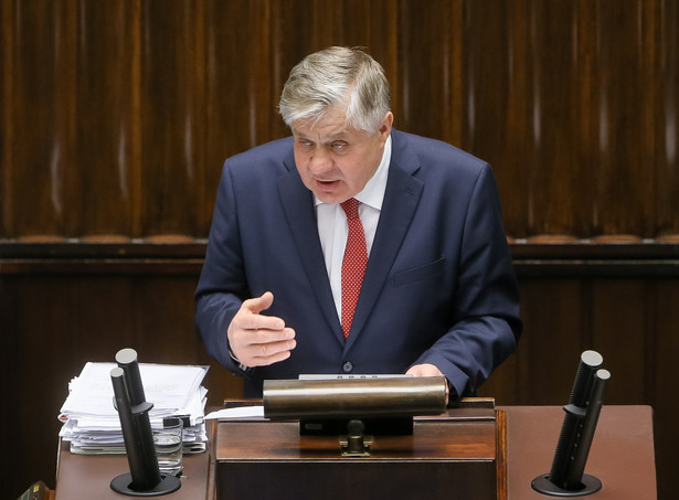 Minister rolnictwa Krzysztof Jurgiel podczas posiedzenia Sejmu