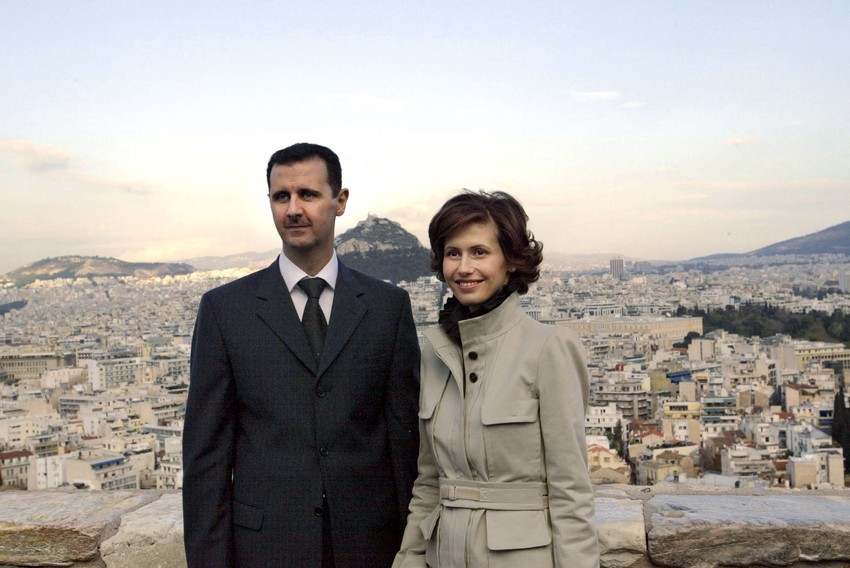 Bašar i Asma al Asad 2023. u Grčkoj