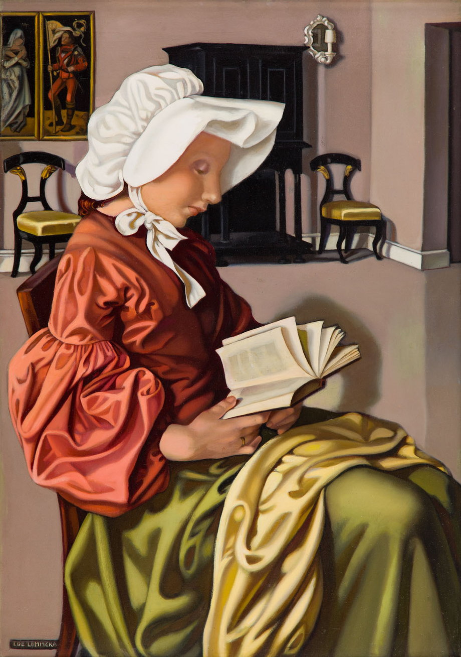 Tamara Łempicka, "Czytająca I" ("La Liseuse I"), około 1951