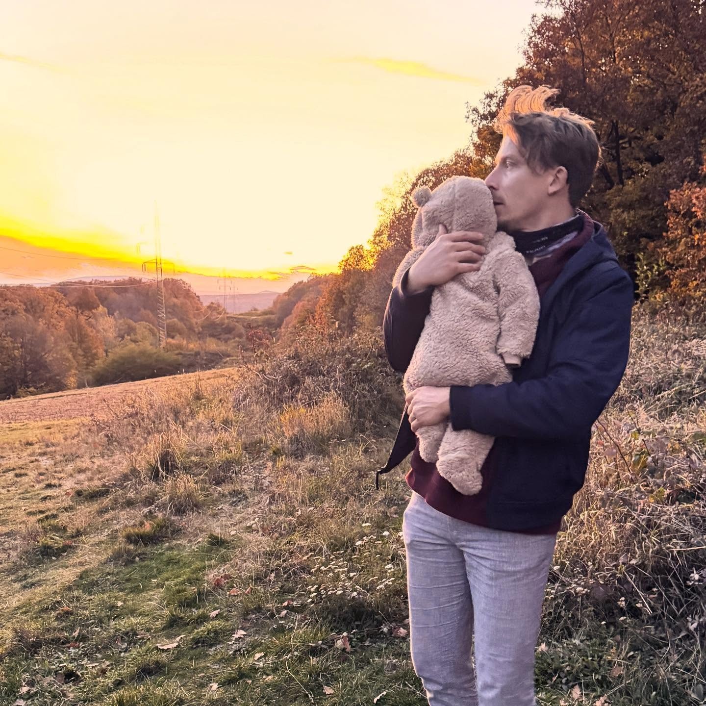 Juraj Bača so synčekom.