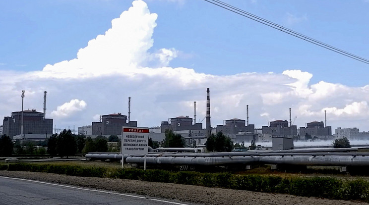 Zaporizzsjai atomerőmű / Fotó: MTI/EPA//Orosz védelmi minisztérium sajtószolgálata