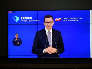 Premier Mateusz Morawiecki ogłasza założenia Tarczy Finansowej