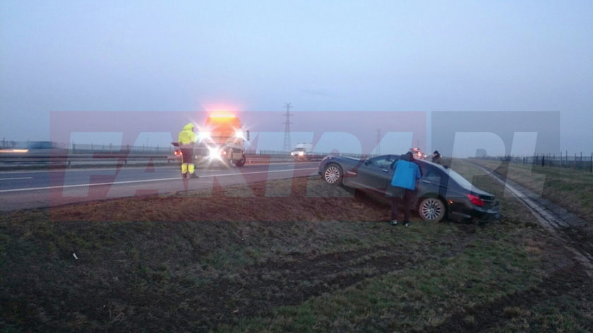 Wypadek limuzyny wiozącej prezydenta Dudę