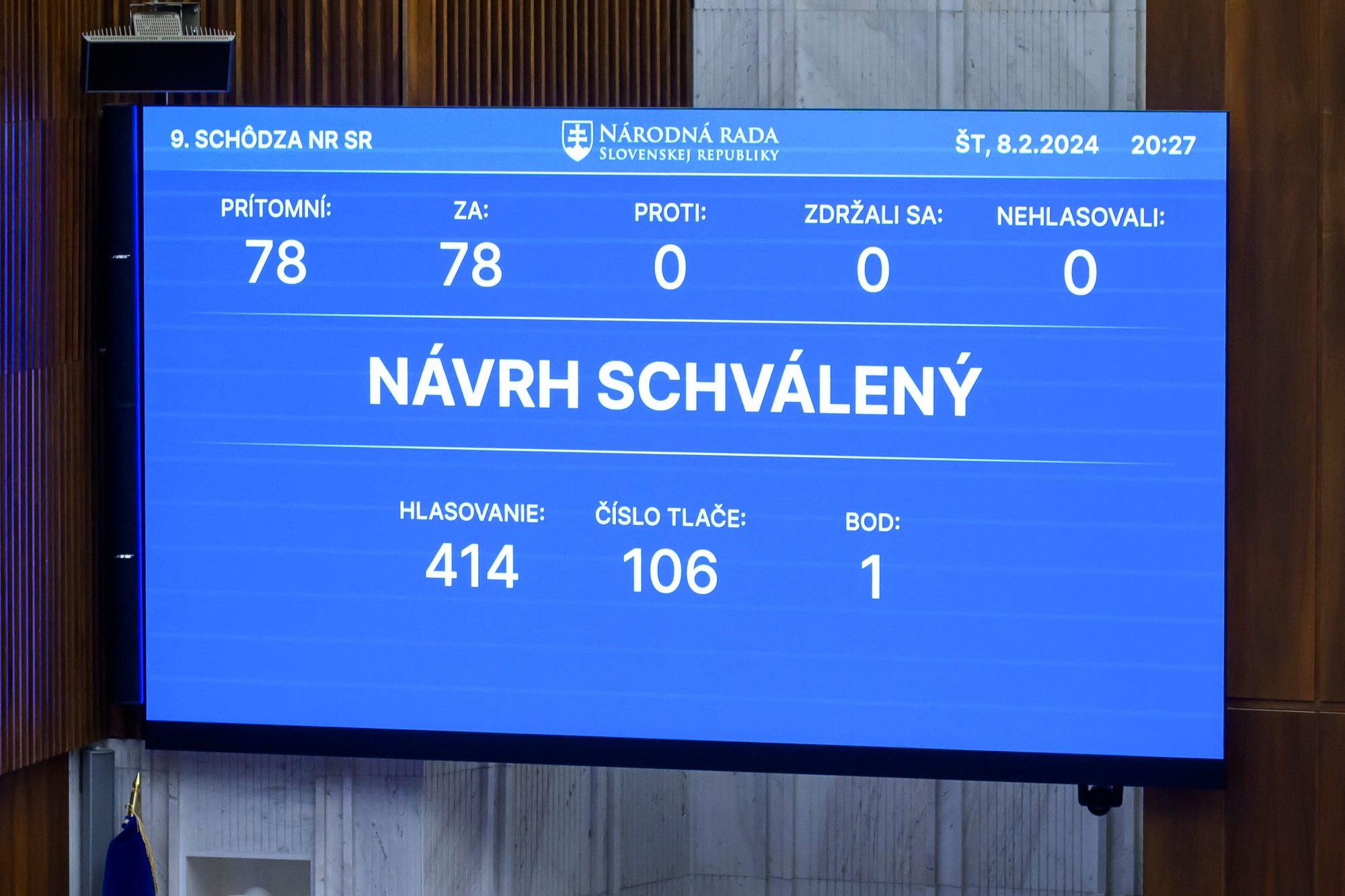 Národná rada Slovenskej republiky prijala novelu Trestného zákona.