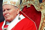 Jan Paweł II Rzym Watykan siedzi