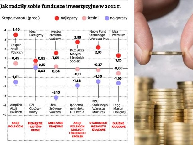 Jak radziły sobie fundusze inwestycyjne w 2012 r.