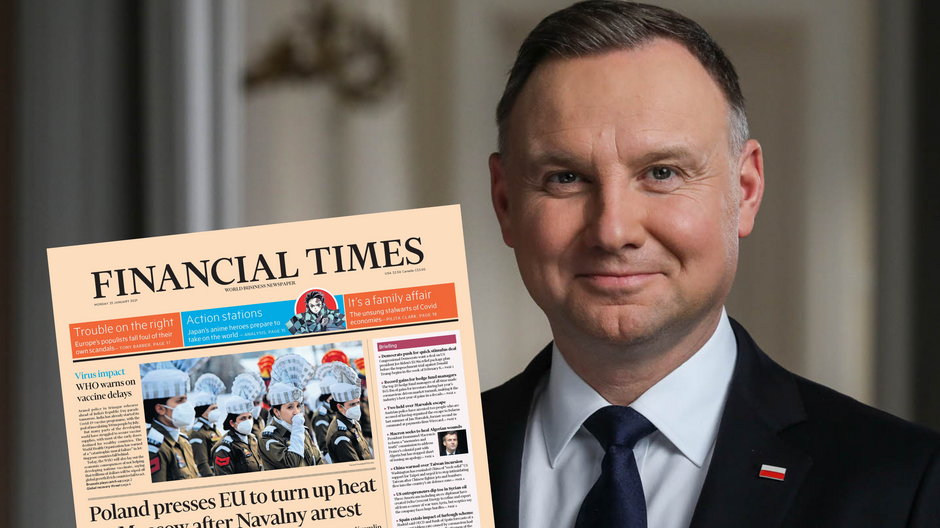 Prezydent Andrzej Duda udzielił wywiadu dziennikowi "Financial Times"