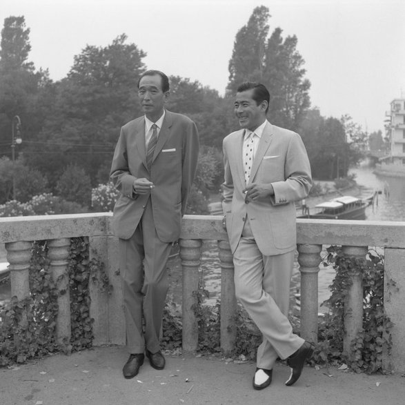 Akira Kurosawa i Toshirō Mifune (Wenecja, 1960 r.)