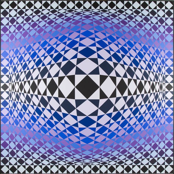 Victor Vasarely, "Zig-Zag" (1986)