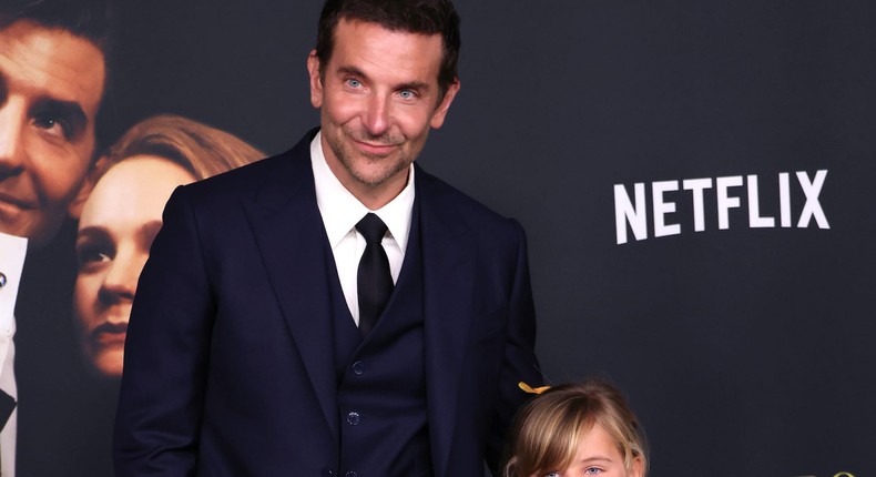 Bradley Cooper and his daughter Lea De Seine Shayk Cooper at Netflix's Maestro LA special screeningDavid Livingston / WireImage