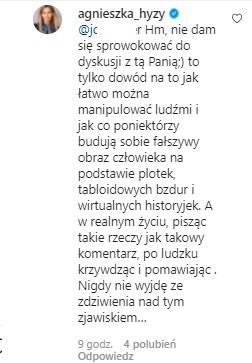 Agnieszka Hyży na Instagramie