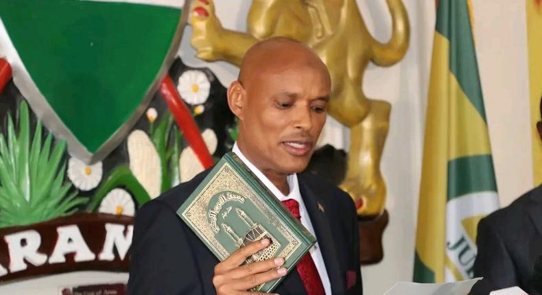 DCI Amin Mohamed Ibrahim took the oath of office in a ceremony presided over by Chief Justice Martha Koome on October 19, 2022